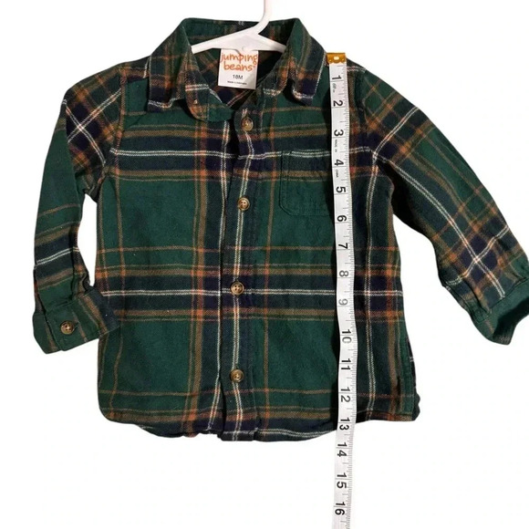 Jumping Beans  Long Sleeve Flannel Size 18 Months k130 - Picture 4 of 4